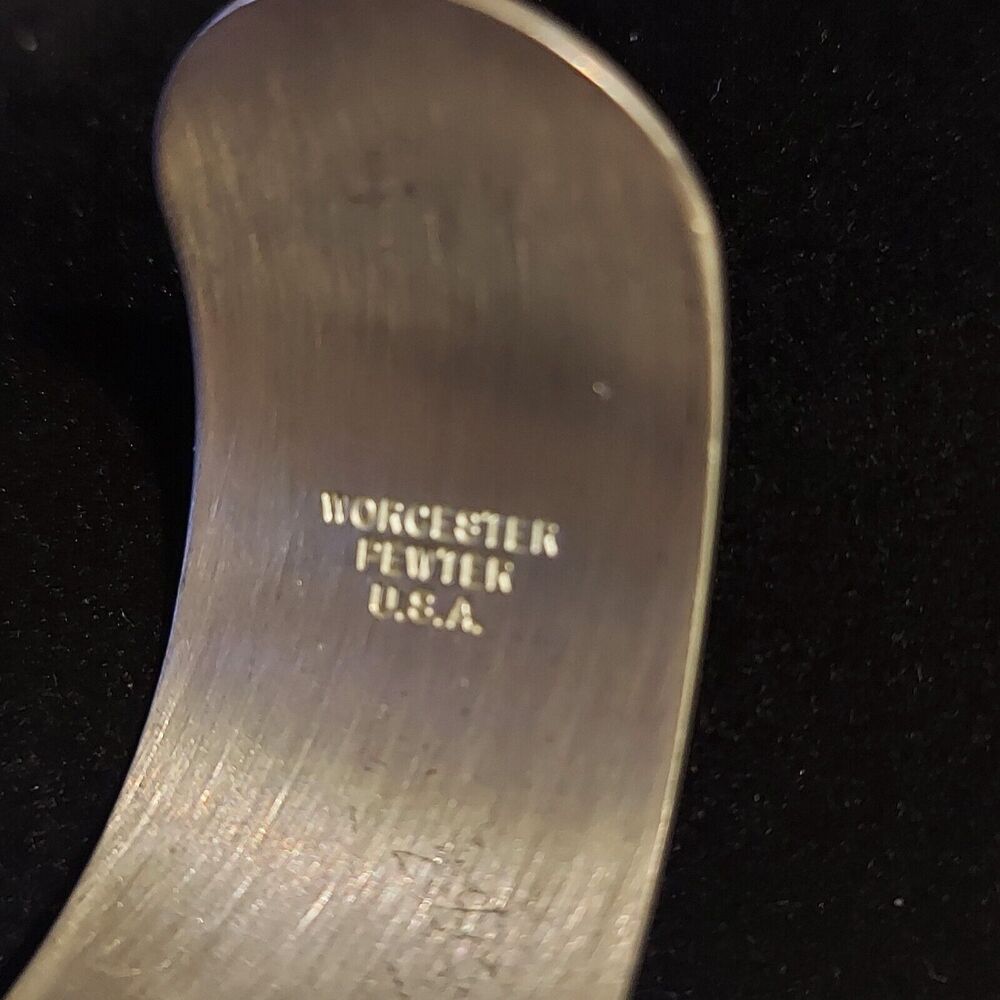 Worchester Pewter Cuff Bracelet 1" wide - Picture 4 of 4